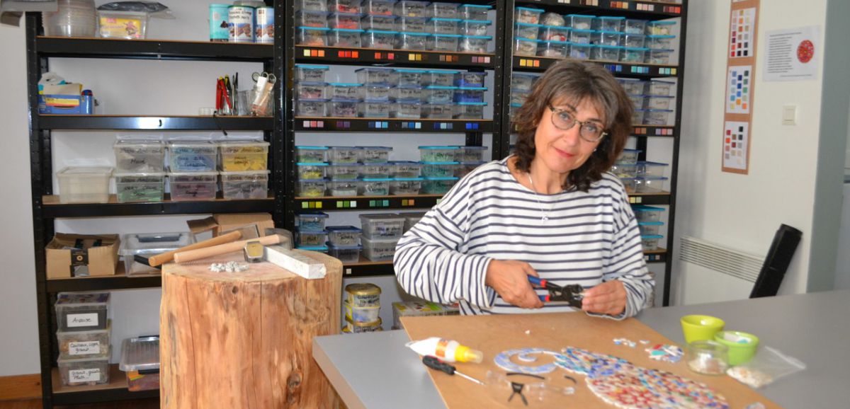 Mayenne. A Mayenne, Patricia Toumoulin ouvre un atelier création de mosaïque