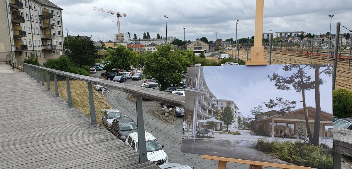 Quartier Gare : un projet sur la partie Nord. Logements, commerces et parking de 400 places à Laval