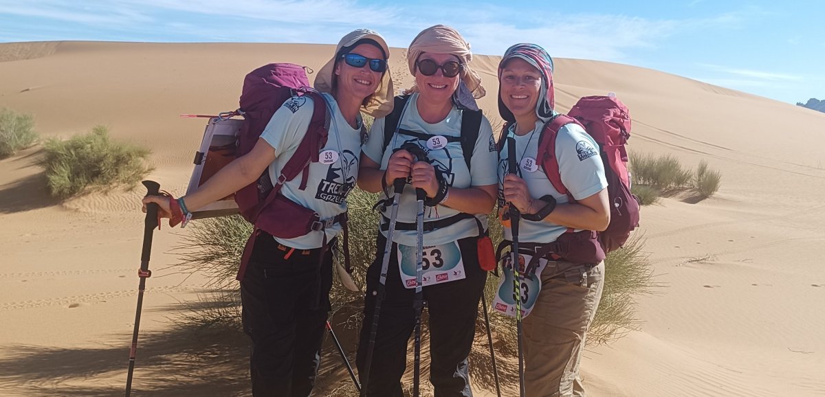 Martigné-sur-Mayenne. Trois amies ont marché 150 km dans le désert marocain