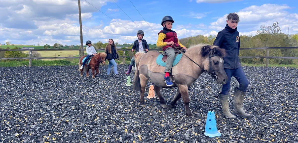 Mayenne. Avec chevaux et poneys, des étudiantes sensibilisent des enfants au handicap