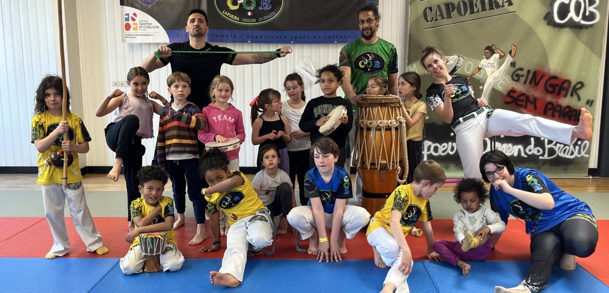 Mayenne. Des démonstrations de capoeira au festival Gingar Sem Parar