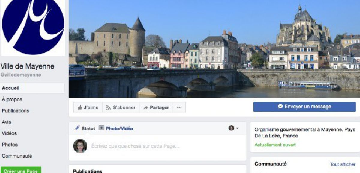 Mayenne. Mayenne a créé sa page Facebook