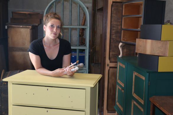 Marcillé-la-Ville. Nord-Mayenne : Morgane Laborne donne une seconde vie aux meubles d’occasion