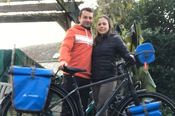 Couptrain. Amandine et Benoît partiront de Couptrain pour découvrir une partie de l’Europe à vélo