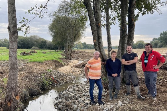 Châtillon-sur-Colmont. Comment le Syndicat du bassin de l'Aron, Mayenne et ses affluents s'y prend pour restaurer le bassin du Fauconnier