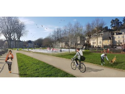 Demain Laval Ensemble veut relier le viaduc à Avesnières par une promenade piétons-vélos.