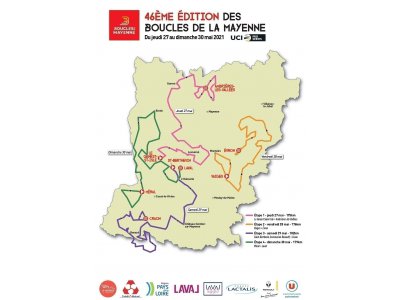 Carte Boucles de la Mayenne 2021