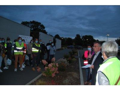 Gilles Ligot est venu discuter avec les assistantes maternelles.