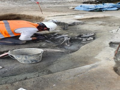 Les fouilles archéologiques menées à Laval touchent bientôt à leur fin. - Thomas Blond