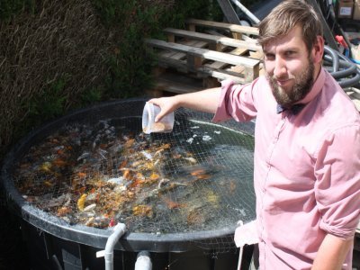 Jessy Loiseau élève les poissons avant de les expédier. - Nicolas Campitelli