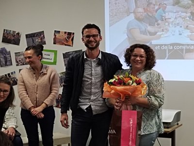 Stéphanie Bodard mise à l'honneur aux côtés de Romain Sauvé. - CDLM