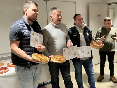 L'Atelier du pain (2e), La Tentation (1er) et la Boulangerie Jules (3e) dans la catégorie frangipane. - DR