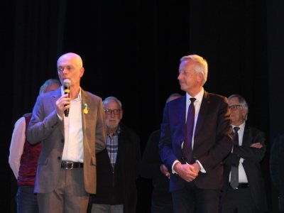 Le discours du maire en présence d'Olivier Richefou. - Gilles Pécot