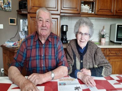 Michel Landeau et Viviane son épouse, un couple généreux et fédérateur la veille des 90 ans de Michel. - j