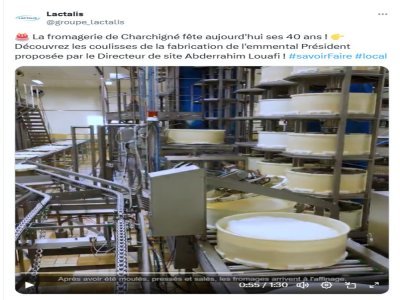 Vidéo du groupe Lactalis. - Compte X Lactalis