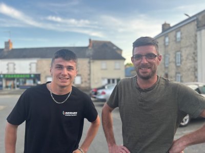 Alexis Martel et Kévin Lelièvre co-organisateurs de la fête. - M.R.
