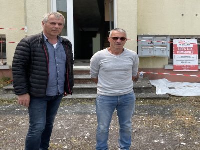De gauche à droite, l'architecte Jean-Jacques Mahauraux et Jean-Jacques Rousseau, conseiller municipal. - cd