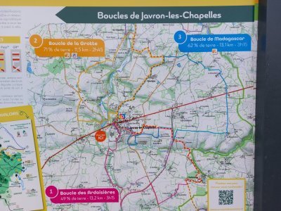 Plan des randonnées de Javron - Justine Fortin