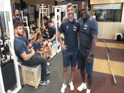 Les entraîneurs au niveau national Luca Bardis et David Matam. - M&M CHARROY