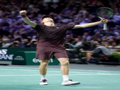 L'italien Jannik Sinner a remport&eacute; l'&eacute;dition 2025 du Rolex Paris Masters. - SISTERNES Hugo