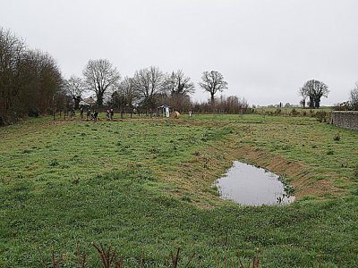 Il ne restera plus que la partie bordant la route &agrave; am&eacute;nager. - 2025-12-24 Plantation citoyenne Montflours