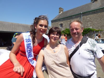 Flavie Leterrier et ses parents